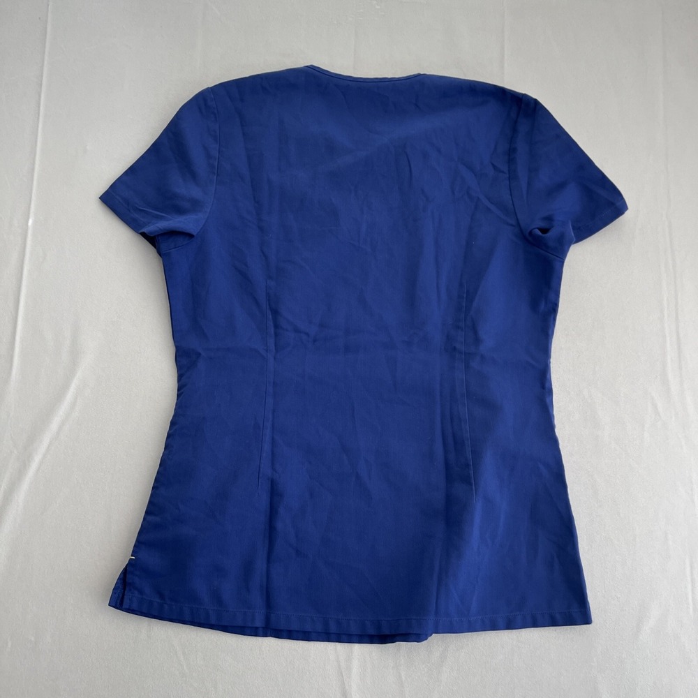 Figs Threads For Threads Women's Size XS Blue 4 Pocket Scrub Top - Picture 8 of 8